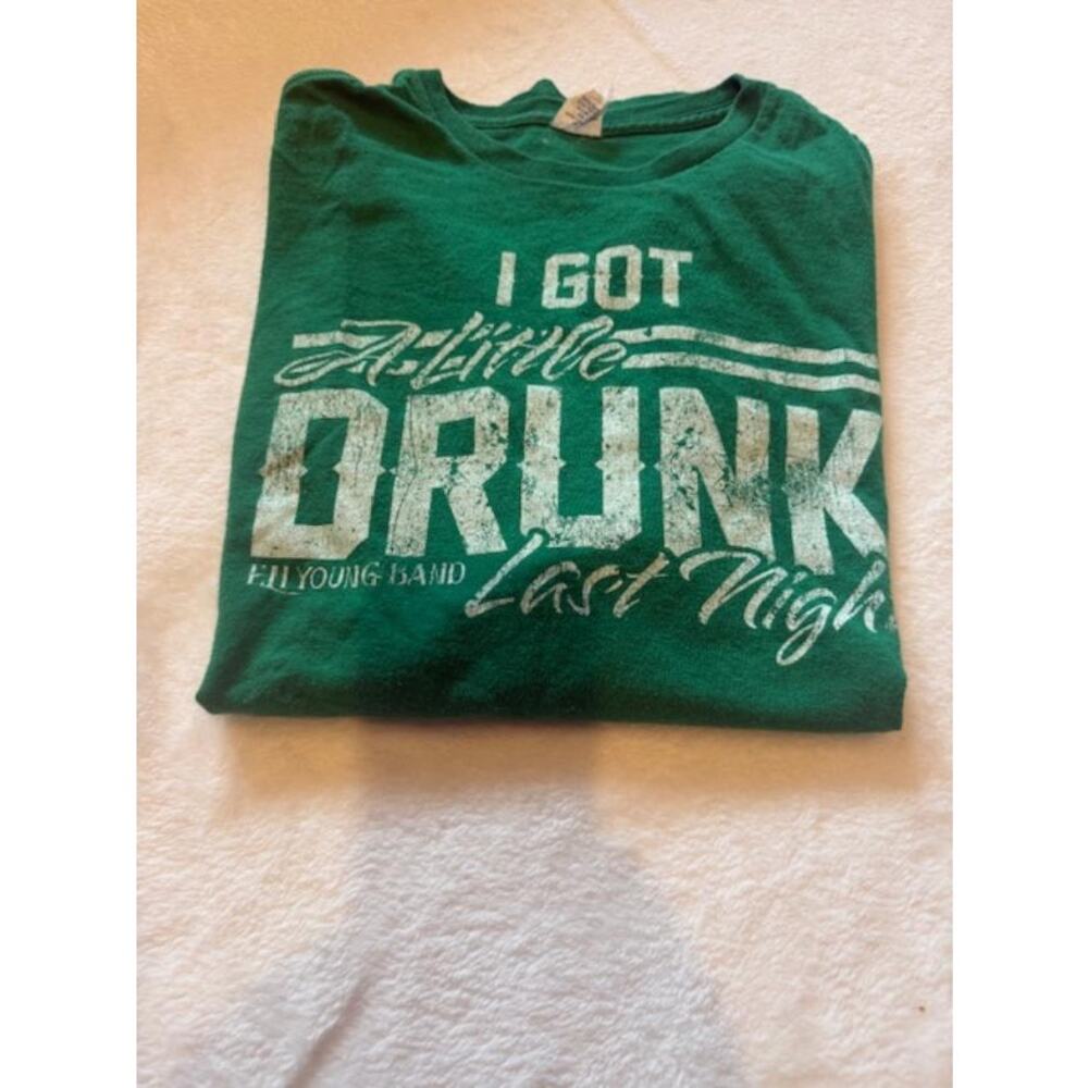 Eli Young Band t-shirt featuring the lyric "I Got A Little Drunk Last Night" -M